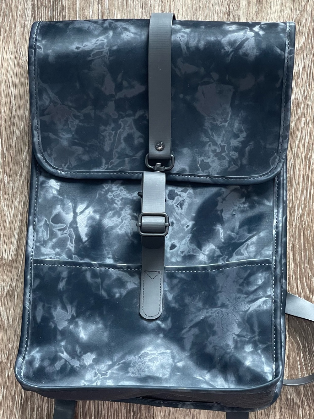 RAINS discontinued unique waterproof Roll-Top Backpack with Buckle Strap 18L